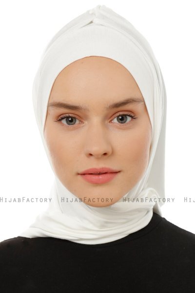 Isra Plain - Hijab One-Piece Viscosa Creme