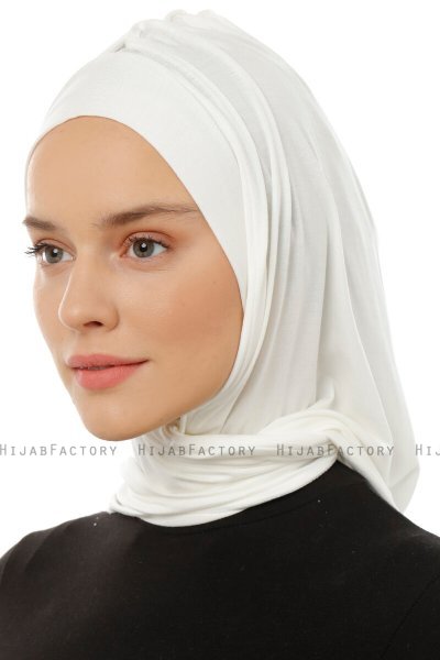 Isra Plain - Hijab One-Piece Viscosa Creme