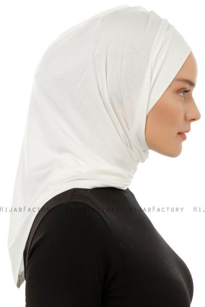 Isra Plain - Hijab One-Piece Viscosa Creme