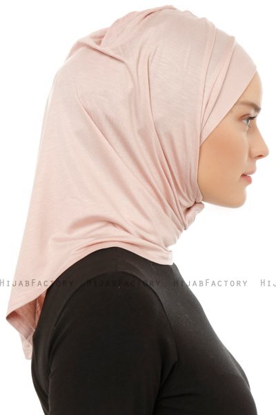 Isra Plain - Hijab One-Piece Viscosa Rosa Antico