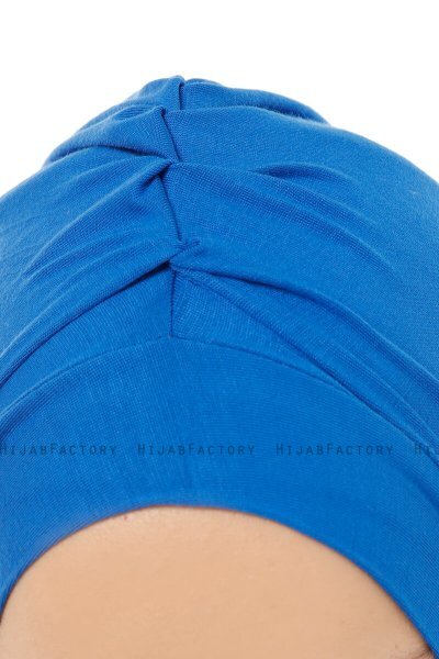 Isra Plain - Hijab One-Piece Viscosa Blu