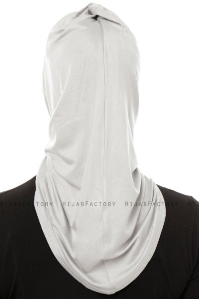 Isra Plain - Hijab One-Piece Viscosa Grigio Chiaro