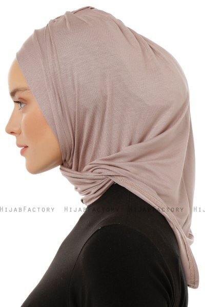 Isra Plain - Hijab One-Piece Viscosa Grigio Pietra