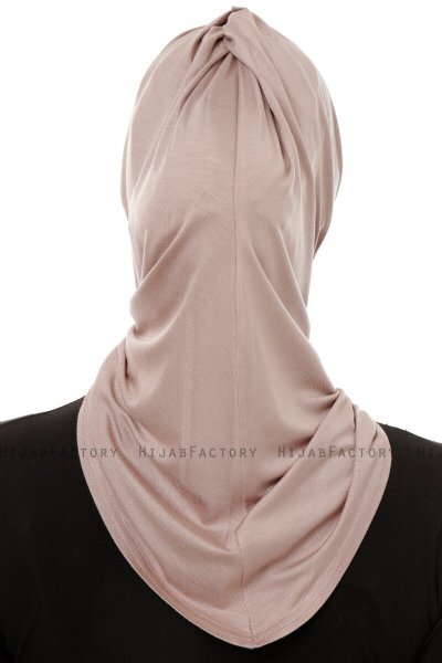 Isra Plain - Hijab One-Piece Viscosa Grigio Pietra