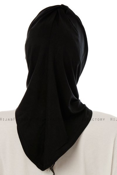 Isra Cross - Hijab One-Piece Viscosa Nero