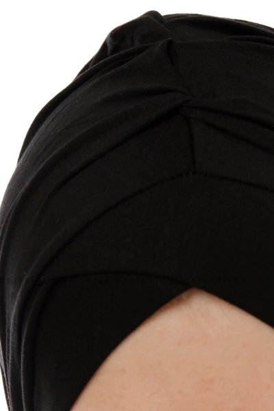 Isra Cross - Hijab One-Piece Viscosa Nero