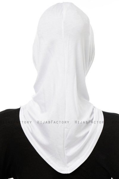 Isra Cross - Hijab One-Piece Viscosa Bianca