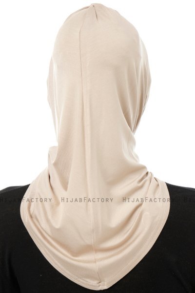 Isra Cross - Hijab One-Piece Viscosa Taupe Chiaro