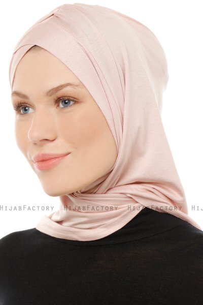 Isra Cross - Hijab One-Piece Viscosa Rosa Antico