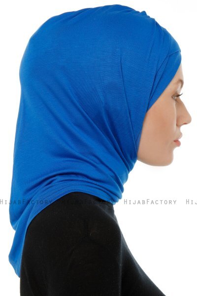Isra Cross - Hijab One-Piece Viscosa Blu