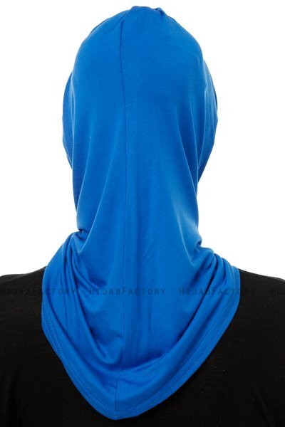 Isra Cross - Hijab One-Piece Viscosa Blu