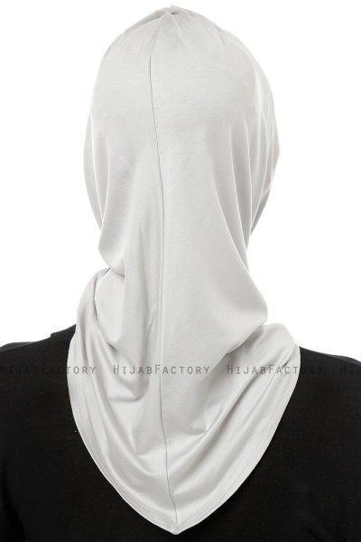 Isra Cross - Hijab One-Piece Viscosa Grigio Chiaro