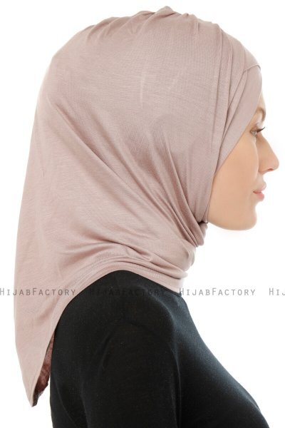 Isra Cross - Hijab One-Piece Viscosa Grigio Pietra