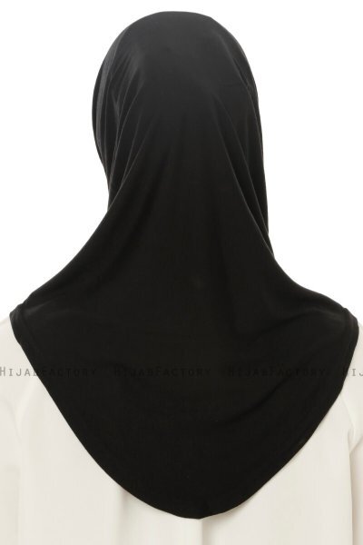 Hanfendy Plain Logo - Hijab One-Piece Nero