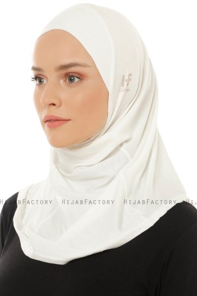 Hanfendy Plain Logo - Hijab One-Piece Creme