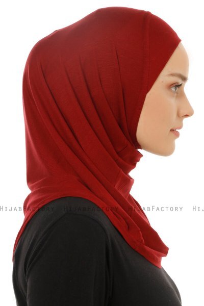 Hanfendy Plain Logo - Hijab One-Piece Bordò