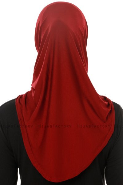 Hanfendy Plain Logo - Hijab One-Piece Bordò