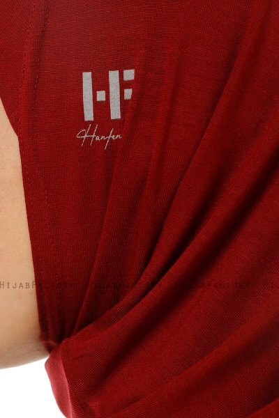 Hanfendy Plain Logo - Hijab One-Piece Bordò