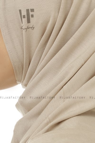 Hanfendy Plain Logo - Hijab One-Piece Taupe Chiaro