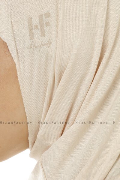 Hanfendy Plain Logo - Hijab One-Piece Beige