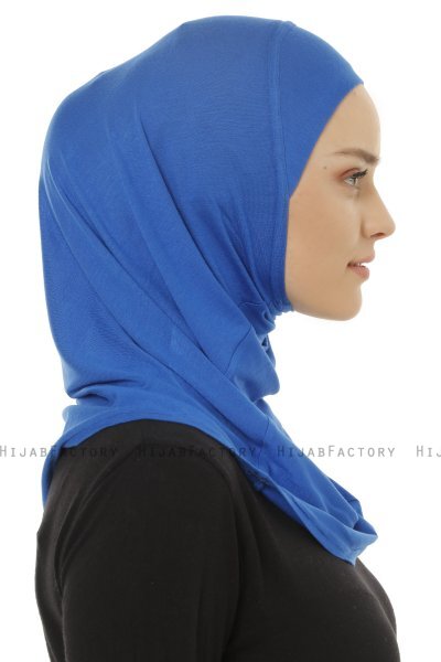 Hanfendy Plain Logo - Hijab One-Piece Blu