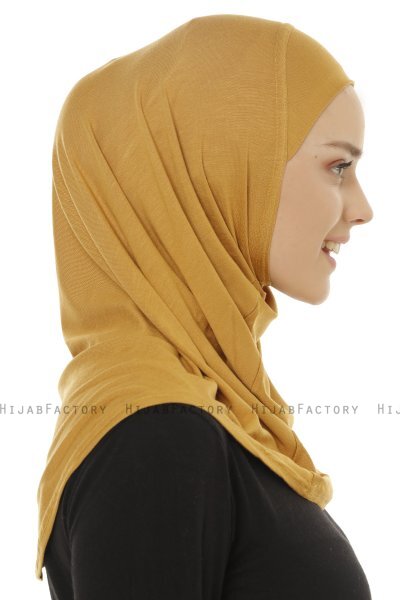 Hanfendy Plain Logo - Hijab One-Piece Mostarda