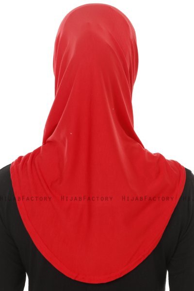 Hanfendy Plain Logo - Hijab One-Piece Rosso