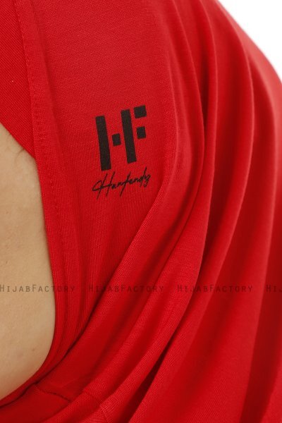 Hanfendy Plain Logo - Hijab One-Piece Rosso