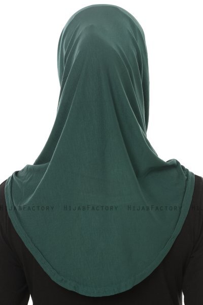 Hanfendy Plain Logo - Hijab One-Piece Verde Scuro