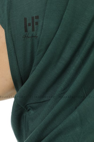 Hanfendy Plain Logo - Hijab One-Piece Verde Scuro