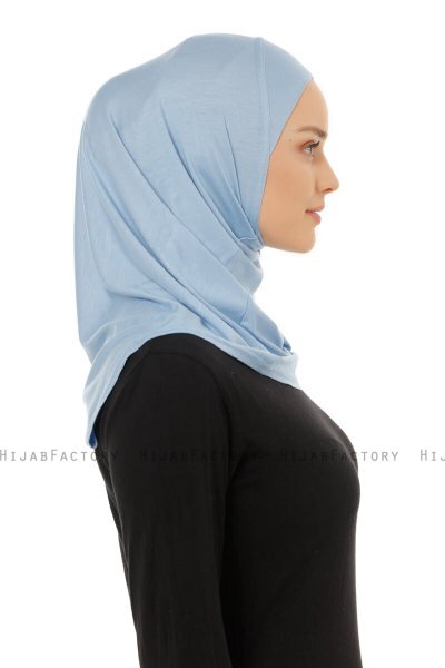 Hanfendy Plain Logo - Hijab One-Piece Azzurro