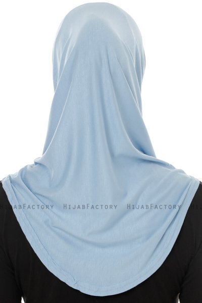 Hanfendy Plain Logo - Hijab One-Piece Azzurro