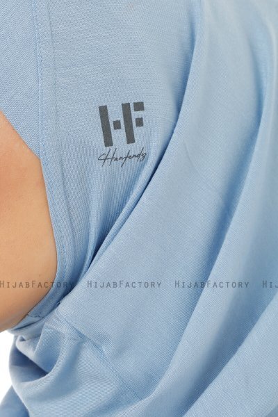 Hanfendy Plain Logo - Hijab One-Piece Azzurro