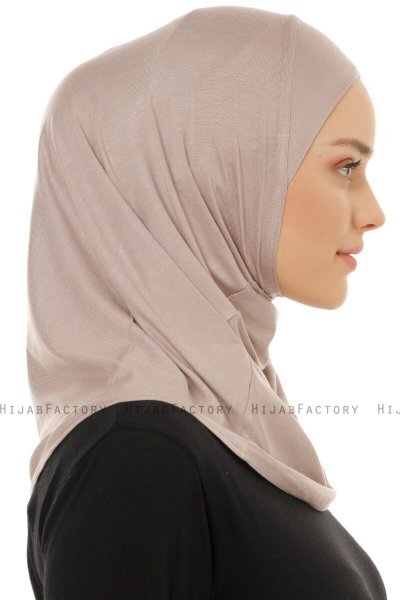 Hanfendy Plain Logo - Hijab One-Piece Grigio Pietra
