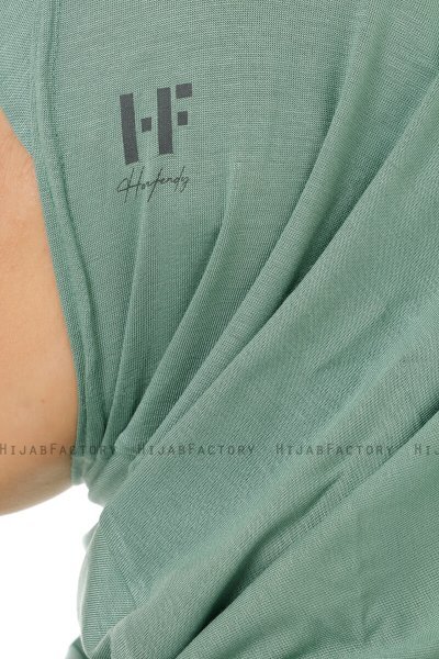 Hanfendy Plain Logo - Hijab One-Piece Verde