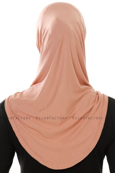 Hanfendy Plain Logo - Hijab One-Piece Peanut