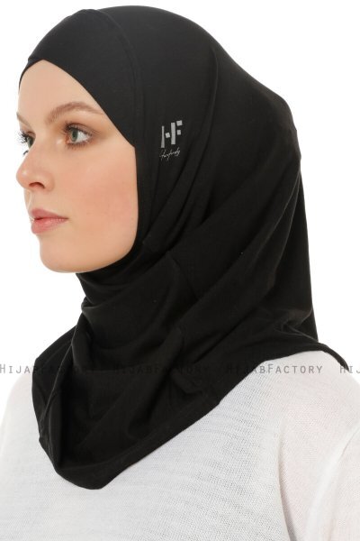 Hanfendy Cross Logo - Hijab One-Piece Nero