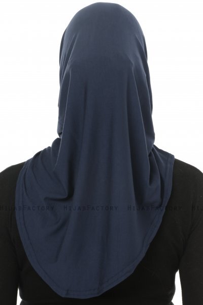 Hanfendy Cross Logo - Hijab One-Piece Blu Navy