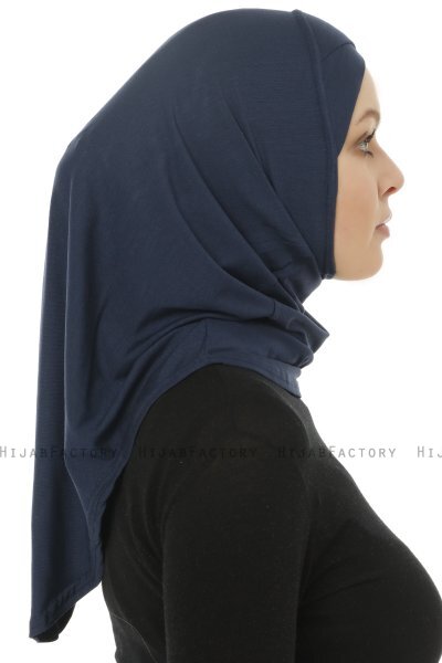 Hanfendy Cross Logo - Hijab One-Piece Blu Navy