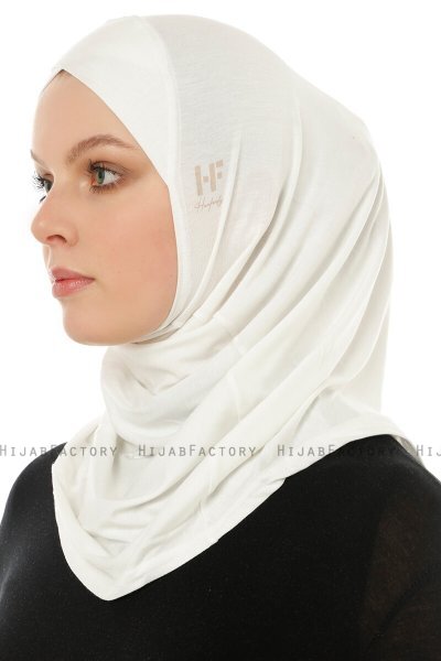 Hanfendy Cross Logo - Hijab One-Piece Creme