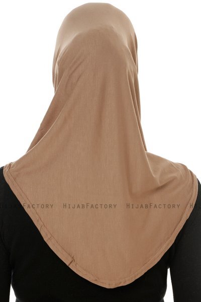 Hanfendy Cross Logo - Hijab One-Piece Taupe Scuro