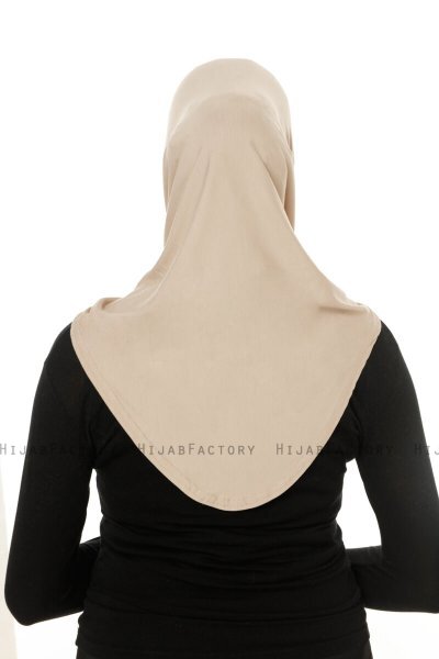 Hanfendy Cross Logo - Hijab One-Piece Taupe Chiaro