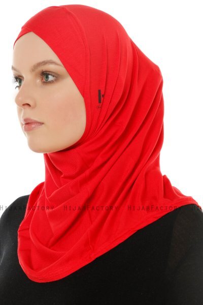 Hanfendy Cross Logo - Hijab One-Piece Rosso