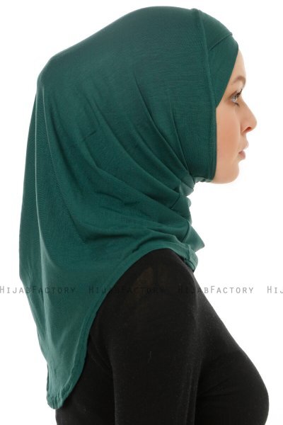 Hanfendy Cross Logo - Hijab One-Piece Verde Scuro
