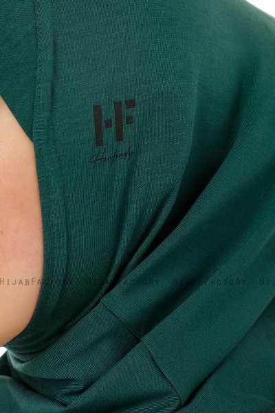 Hanfendy Cross Logo - Hijab One-Piece Verde Scuro