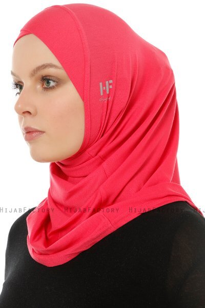 Hanfendy Cross Logo - Hijab One-Piece Fucsia