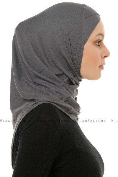 Hanfendy Cross Logo - Hijab One-Piece Grigio Scuro