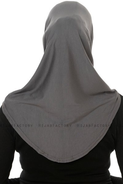 Hanfendy Cross Logo - Hijab One-Piece Grigio Scuro