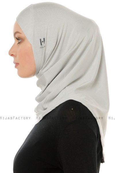Hanfendy Cross Logo - Hijab One-Piece Grigio Chiaro