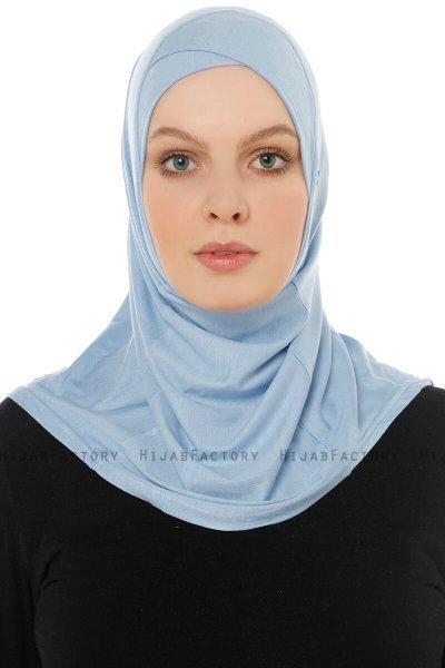 Hanfendy Cross Logo - Hijab One-Piece Azzurro